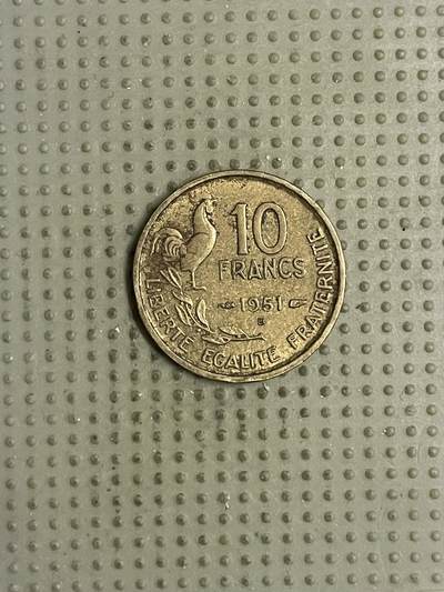 2026年第17场各国散币拍卖（总第167场） - 法国1951年10法郎