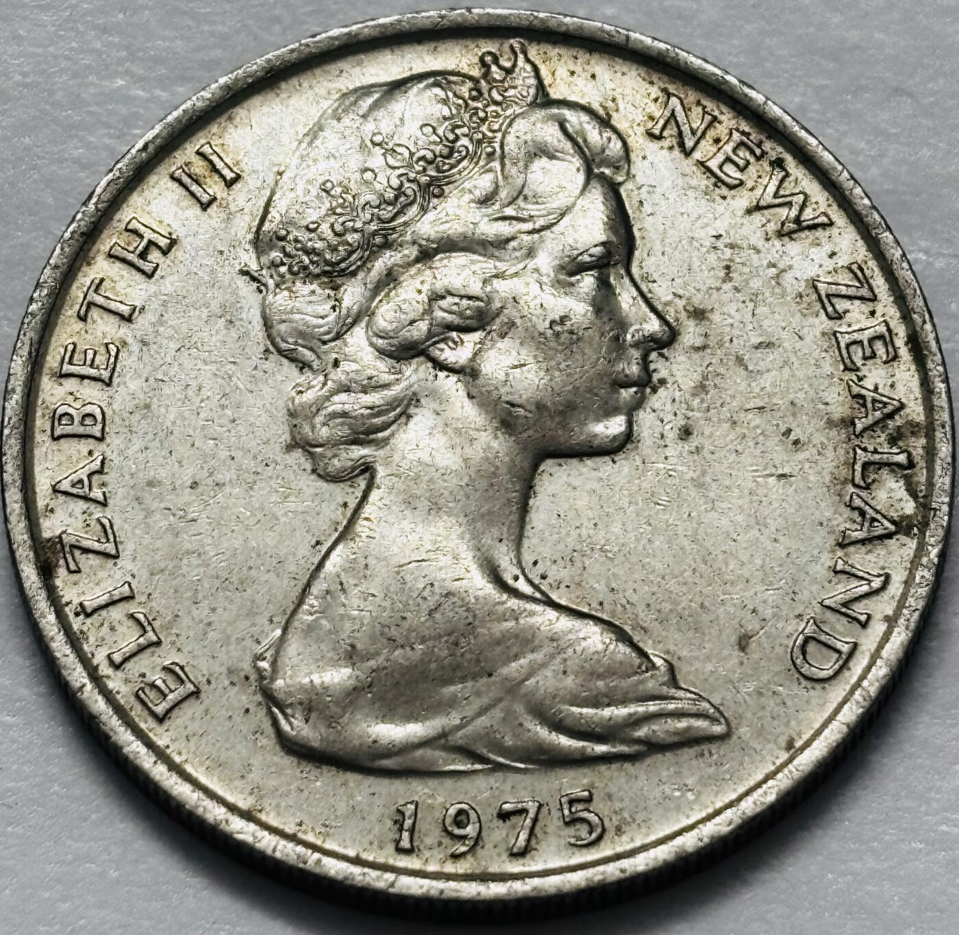 文馨钱币收藏 2026新年第四场（第 290 场）【长期接代拍品】 1975 年英属新西兰 20 分