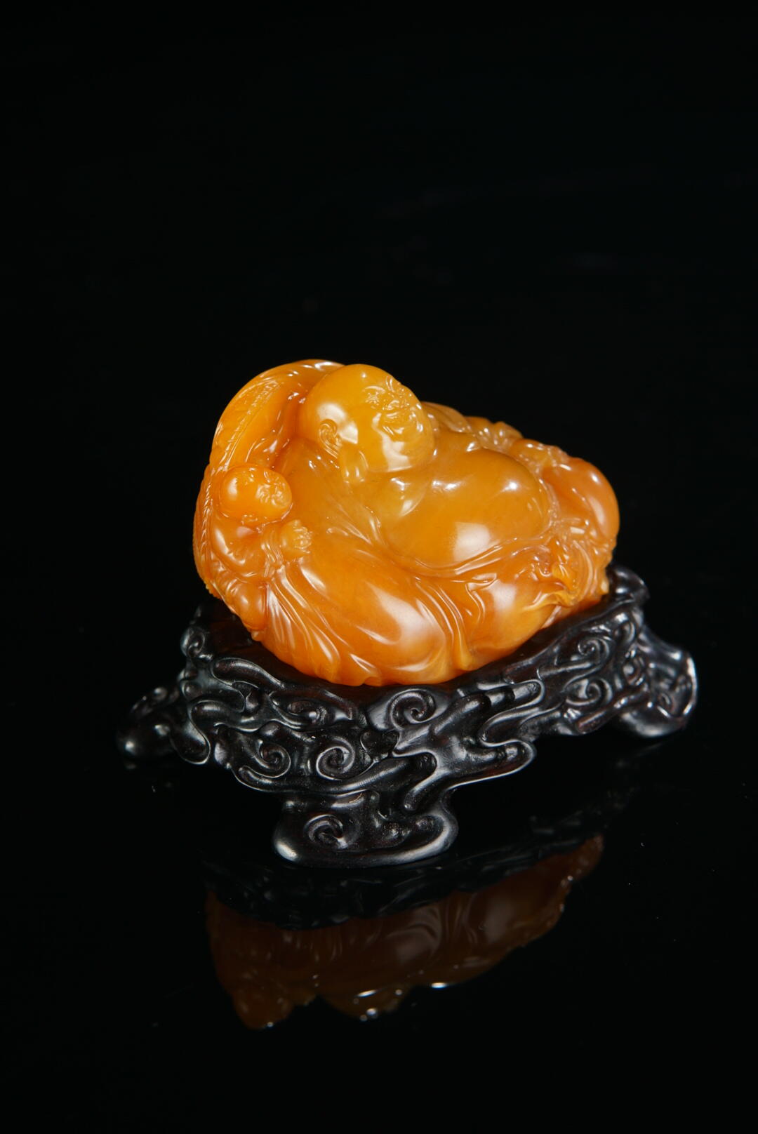 方寸藏珍·寿山田黄印章专场（一） 寿山田黄石《皆大欢喜》摆件