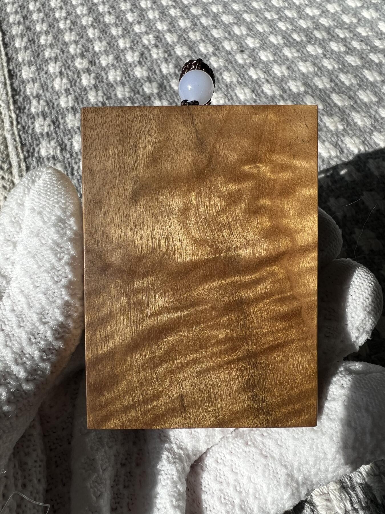 零元拍：B30金丝楠平安无事牌，满水波香喷喷的小金砖，金光闪闪，66.5/48/13MM