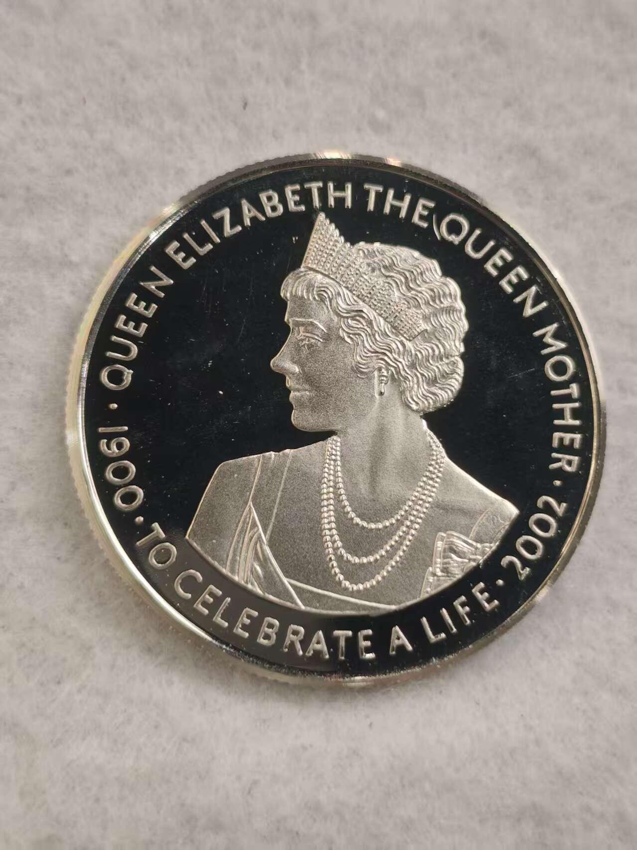 G&W世界散币，银币处理专场（第44场） 加纳2002年100西卡 伊丽莎白女王逝世  克朗型