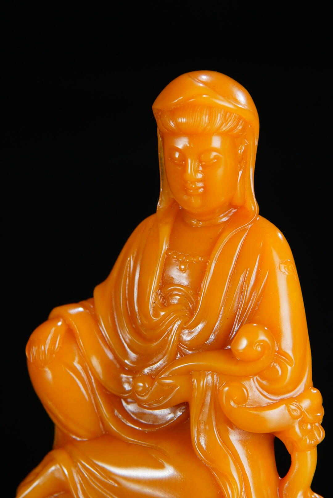 方寸藏珍·寿山田黄印章专场（一） 寿山田黄石《观音》摆件