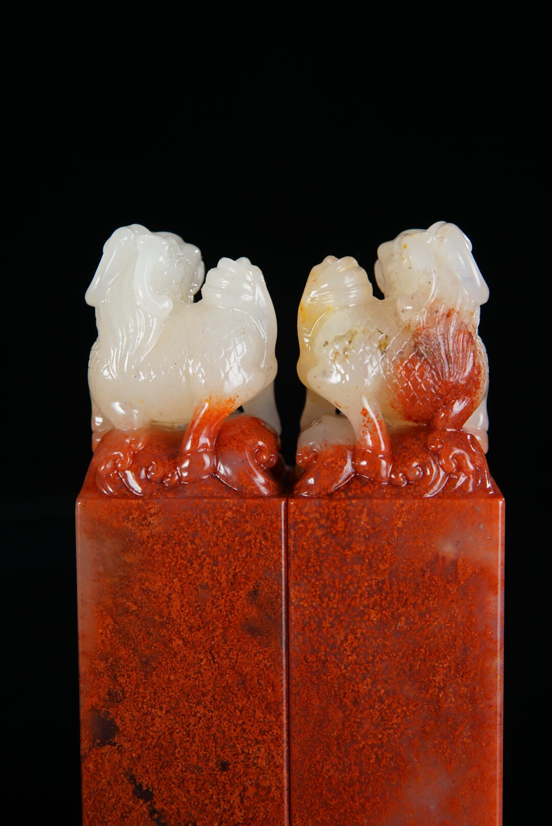 方寸藏珍·寿山田黄印章专场（一） 寿山高山石《麒麟献瑞》印章