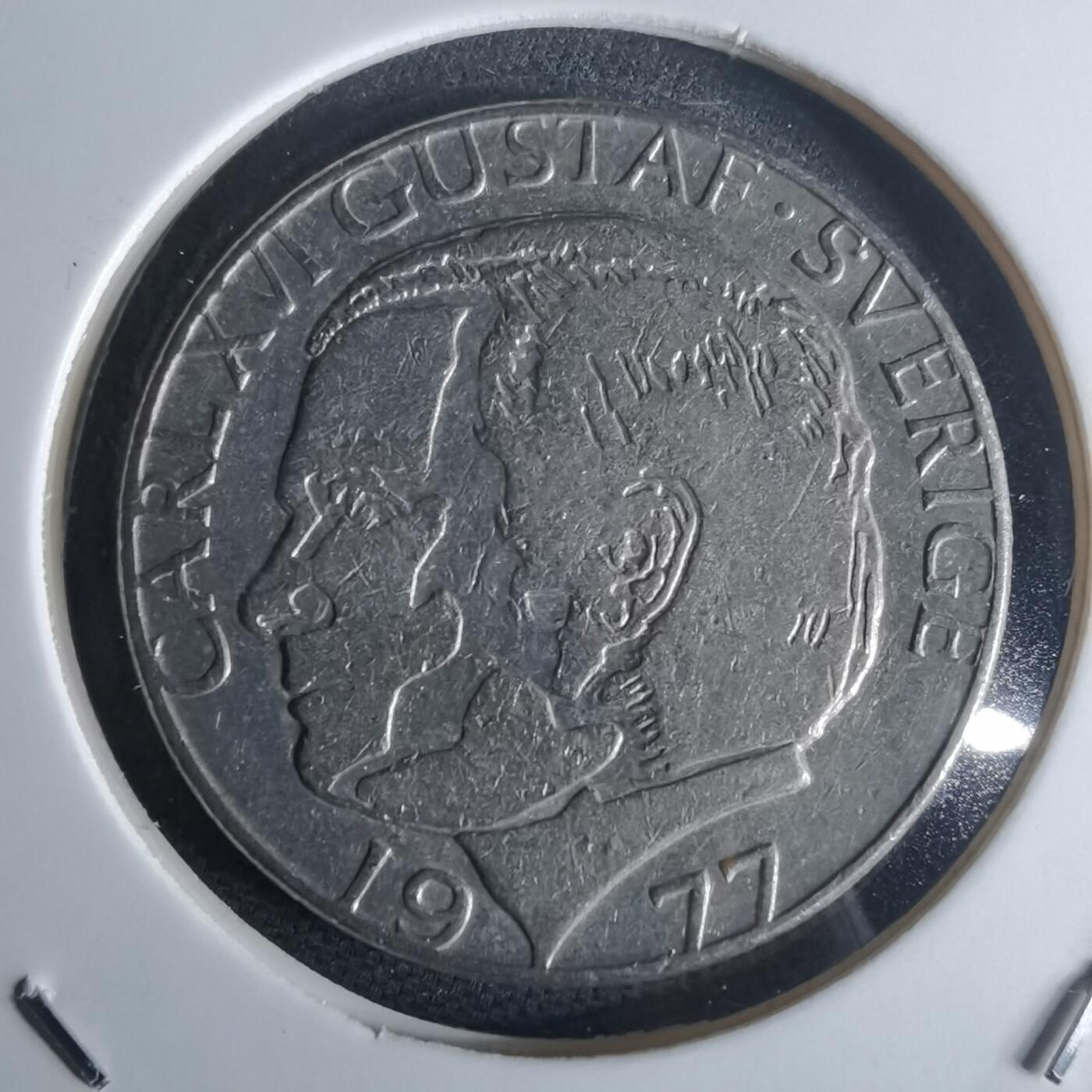 沼泽如烟--第971场 瑞典1977年1克朗