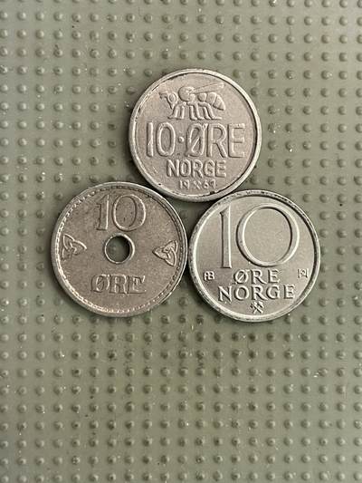 2026年第16场各国散币拍卖（总第166场） - 挪威10欧尔3枚