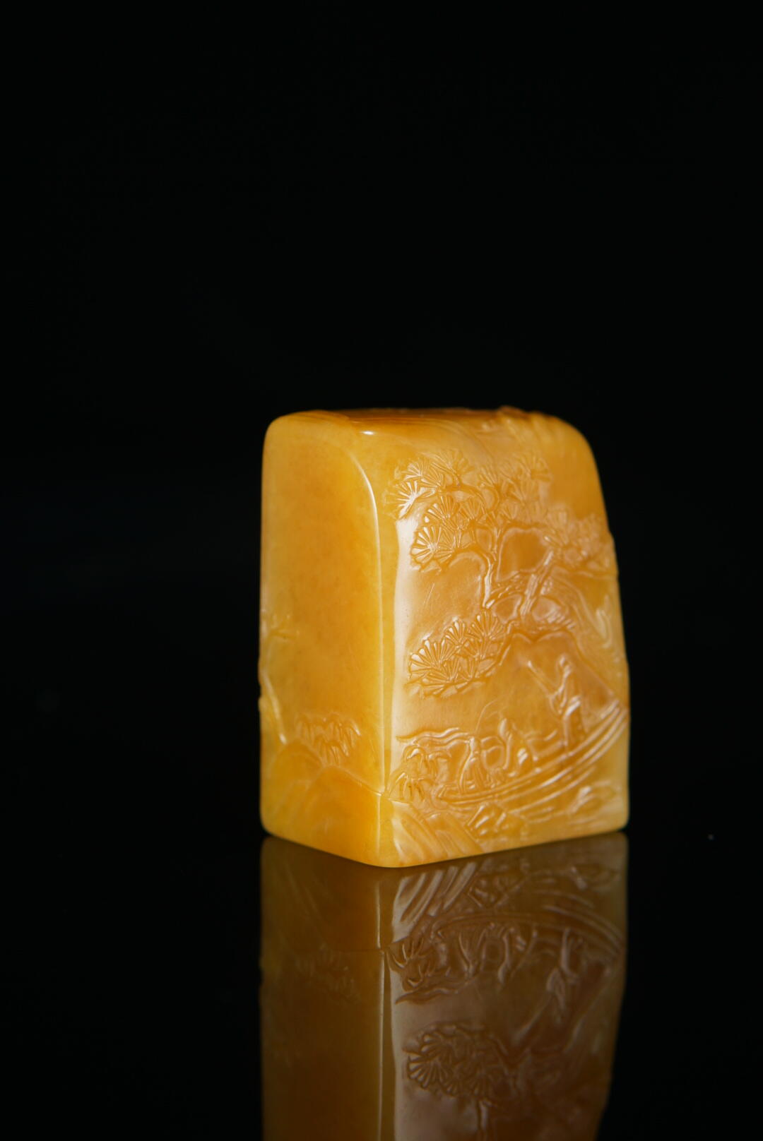 方寸藏珍·寿山田黄印章专场（一） 寿山田黄石《泛舟》印章