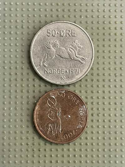 2026年第16场各国散币拍卖（总第166场） - 挪威50欧尔2枚