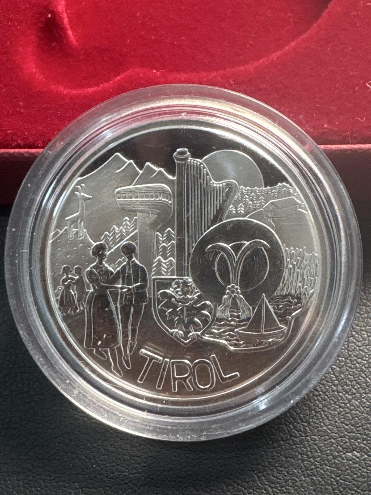 ❤️【币观天下】❤️ 第340期钱币拍卖- 2026.1.23周五晚上6点半场-长期征集拍品 奥地利联邦省系列银币 盒证齐全(面值10欧，重量17.3克)2014-1