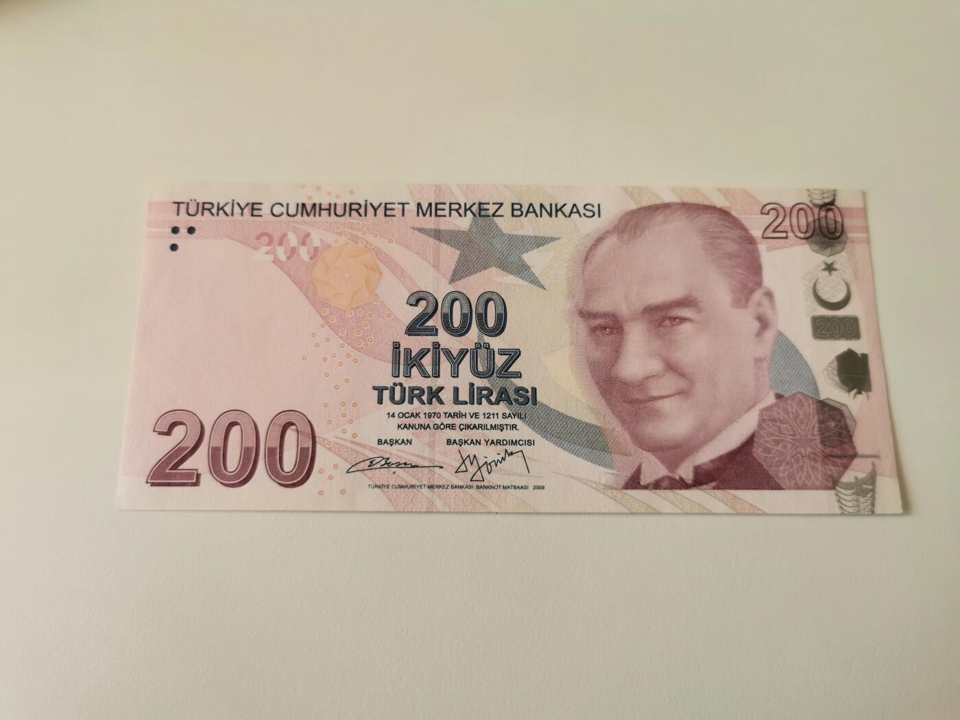 零零发流通品外国纸币拍卖 无佣金 土耳其品相不错