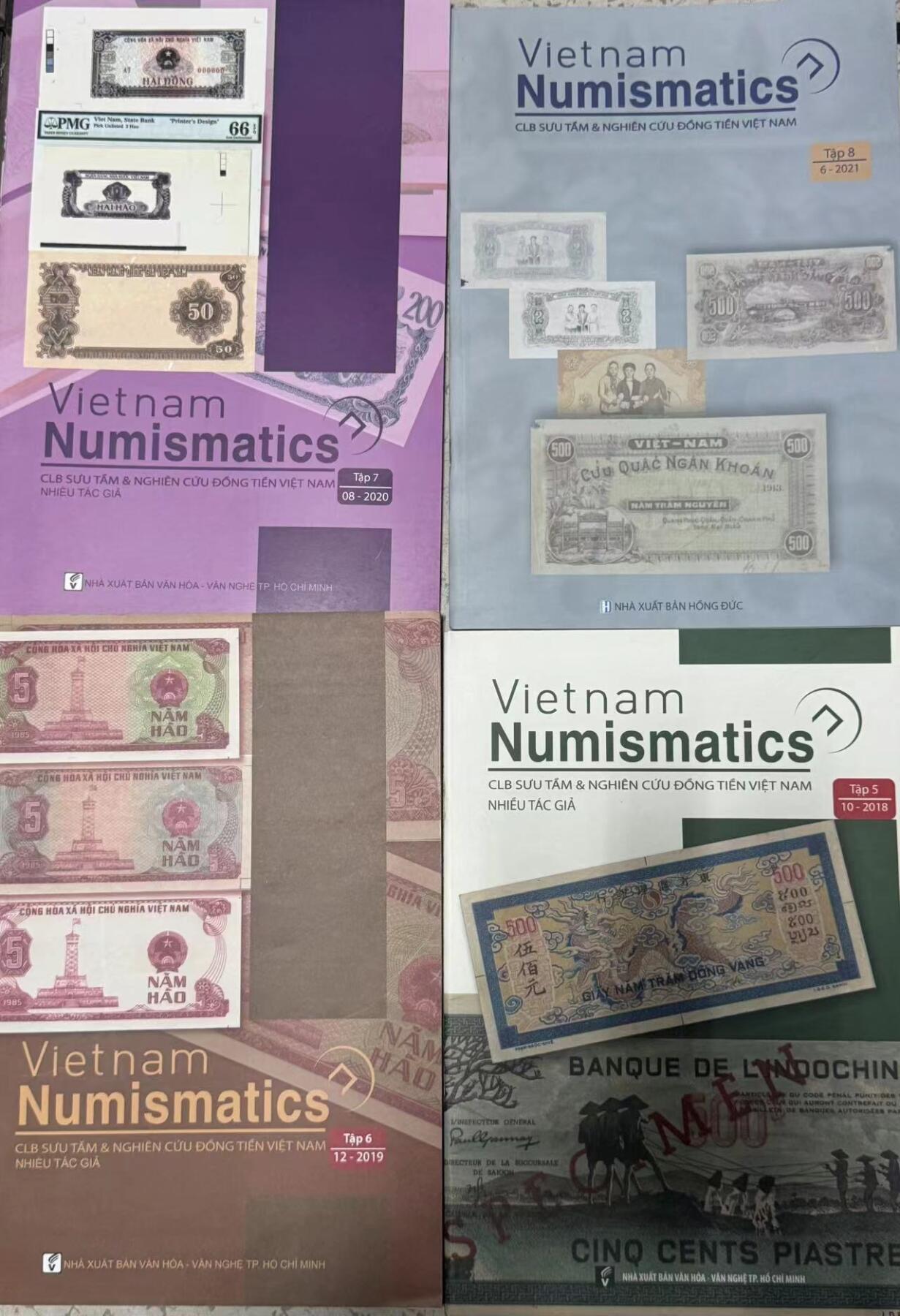 ❤️【币观天下】❤️ 第340期钱币拍卖- 2026.1.23周五晚上6点半场-长期征集拍品 越南本土杂志型目录四本每本大约50到60页胡志明大币商主编不过主编挂了所以就停了内容很好