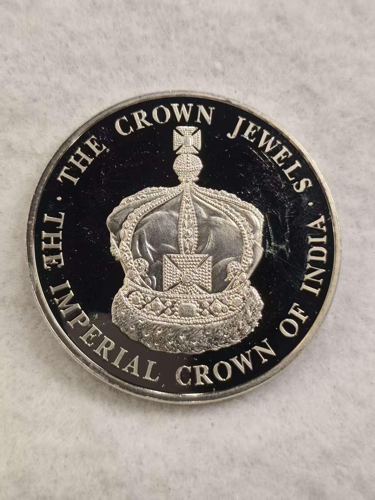 G&W世界散币，银币处理专场（第44场） 特克斯凯克斯2004年5克朗  英国王室珍宝 印度帝国王冠  专为1911年乔治五世在印度德里加冕仪式打造  克朗型