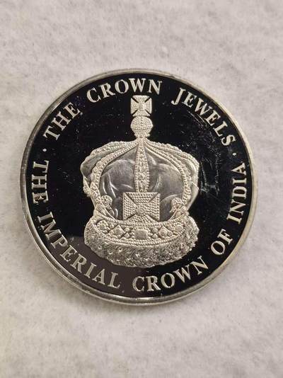 G&W世界散币，银币处理专场（第44场） - 特克斯凯克斯2004年5克朗  英国王室珍宝 印度帝国王冠  专为1911年乔治五世在印度德里加冕仪式打造  克朗型