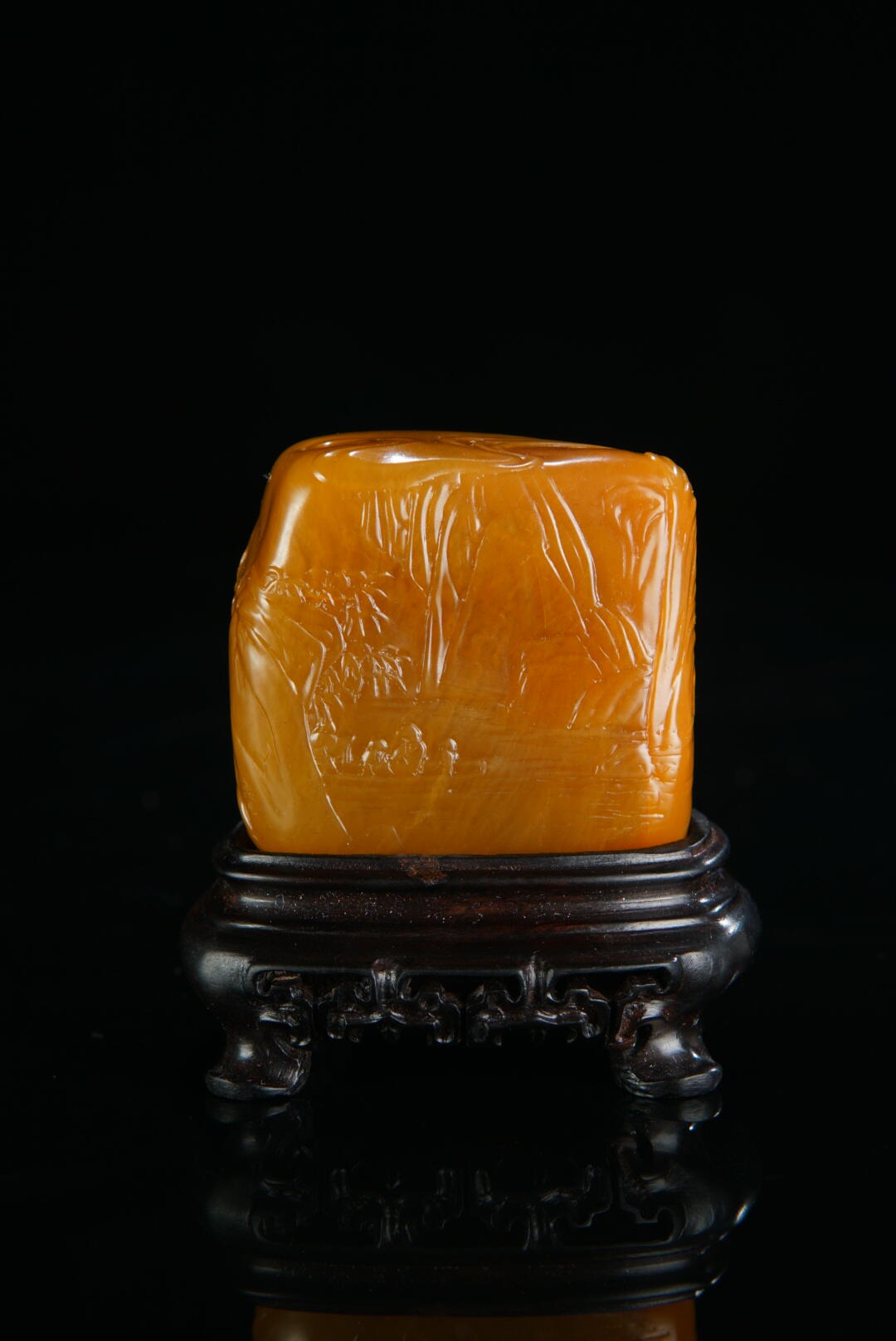 方寸藏珍·寿山田黄印章专场（一） 寿山田黄石《东坡赤壁游》印章