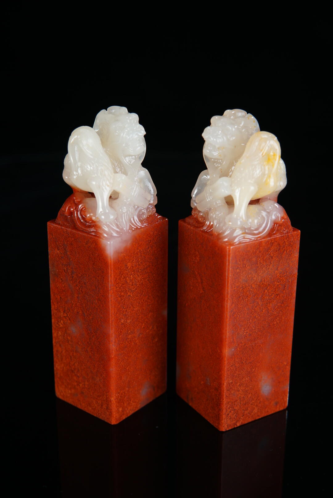 方寸藏珍·寿山田黄印章专场（一） 寿山高山石《麒麟献瑞》印章