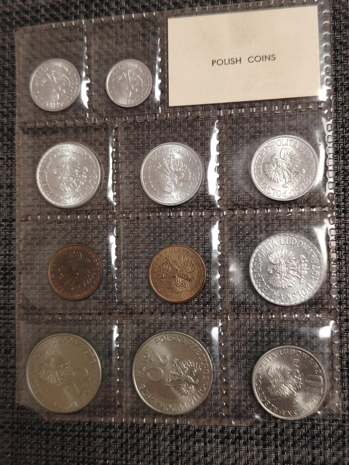 布加迪🐬～世界钱币(上海)🌾第 271 期 /  各国套币和散币 波兰🇵🇱 1978年 11枚套币