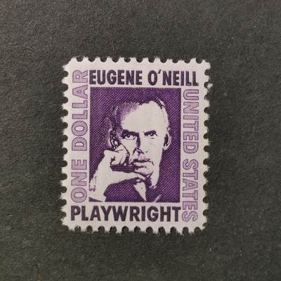 ↓君缘收藏719期☞钱币邮品↓无佣金、可寄存、满30元包邮  - 美国邮票，1967年剧作家尤金·奥尼尔邮票雕刻版1全