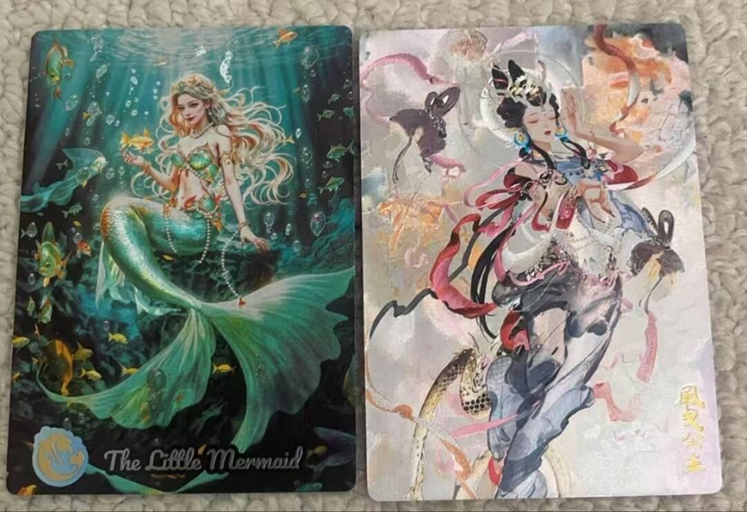 春节前倒数第三场！！龙虎卡牌-七三场（满200元包邮，无佣金，每周六结拍，欢迎送拍） 粗闪2张 奇点 美人鱼&风曳公主