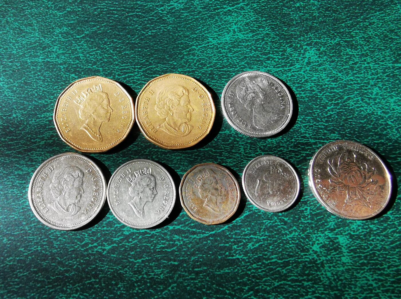 零零发外国硬币拍卖 无佣金 加拿大一组