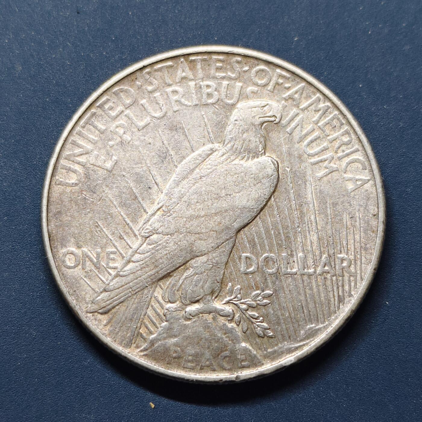 【全场包邮】纯粹捡漏拍497场-持续更新中 美国1922年1元和平银币【38.1毫米26.73克90%】