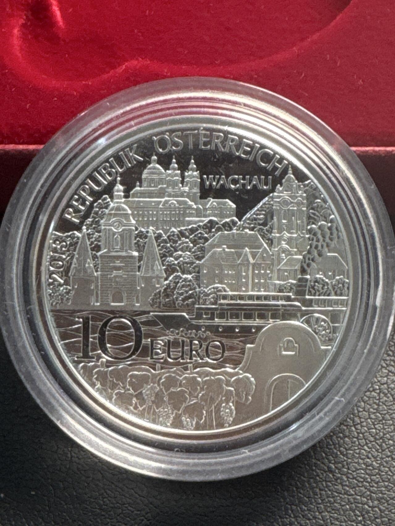 ❤️【币观天下】❤️ 第340期钱币拍卖- 2026.1.23周五晚上6点半场-长期征集拍品 奥地利联邦省系列银币 盒证齐全(面值10欧，重量17.3克)2013-1