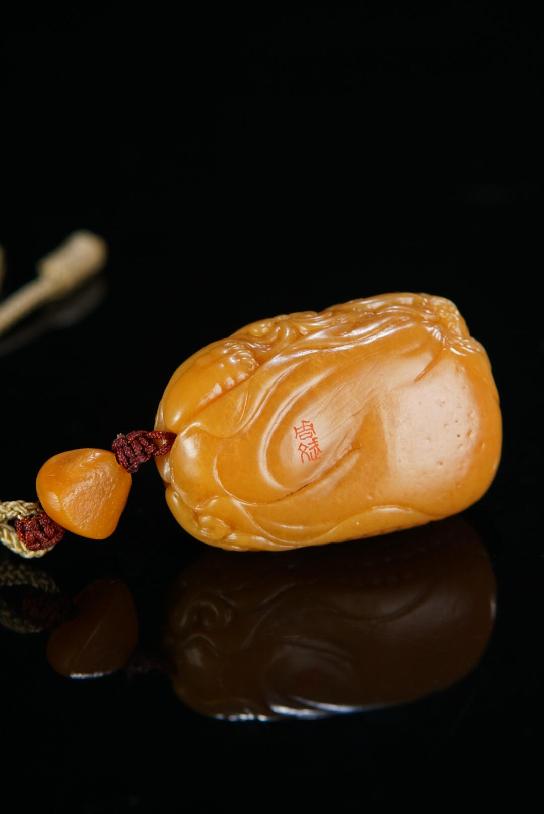 方寸藏珍·寿山田黄印章专场（一） 寿山田黄石《狮子戏球》把件