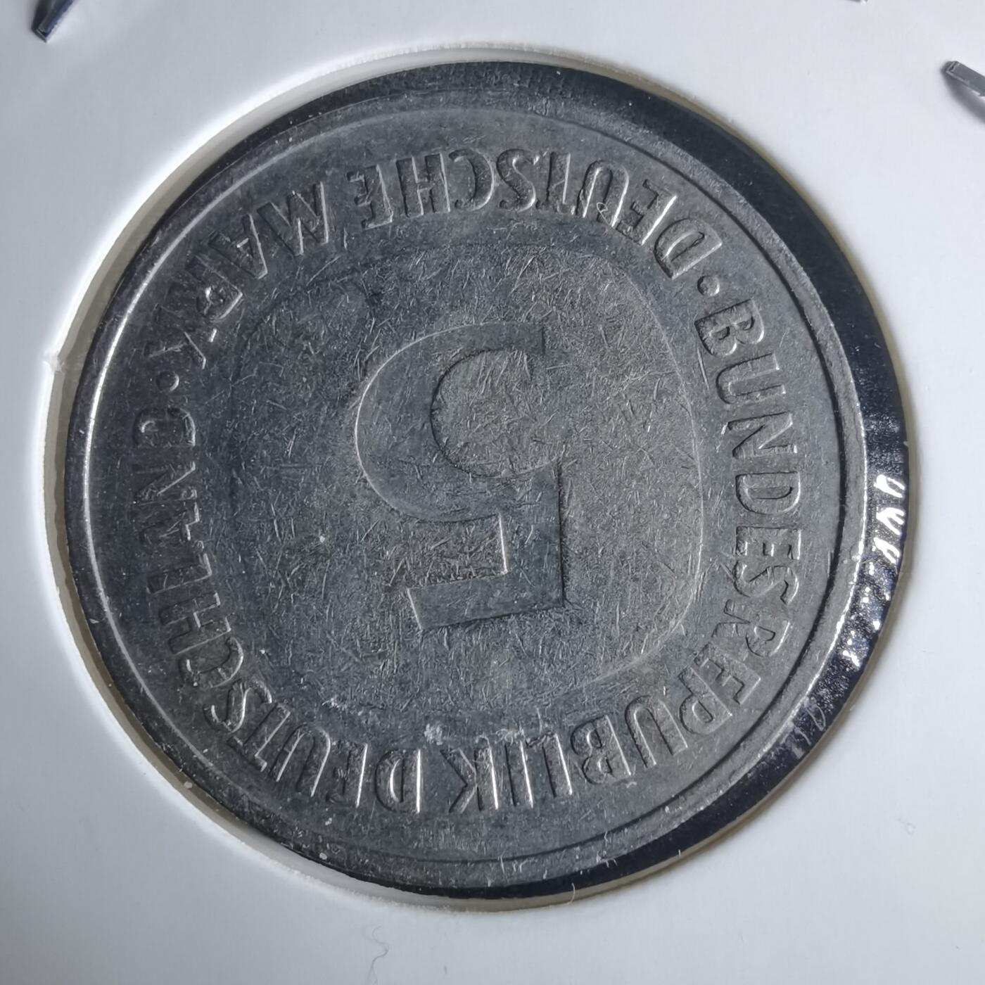 沼泽如烟--第970场 德国1975年5马克