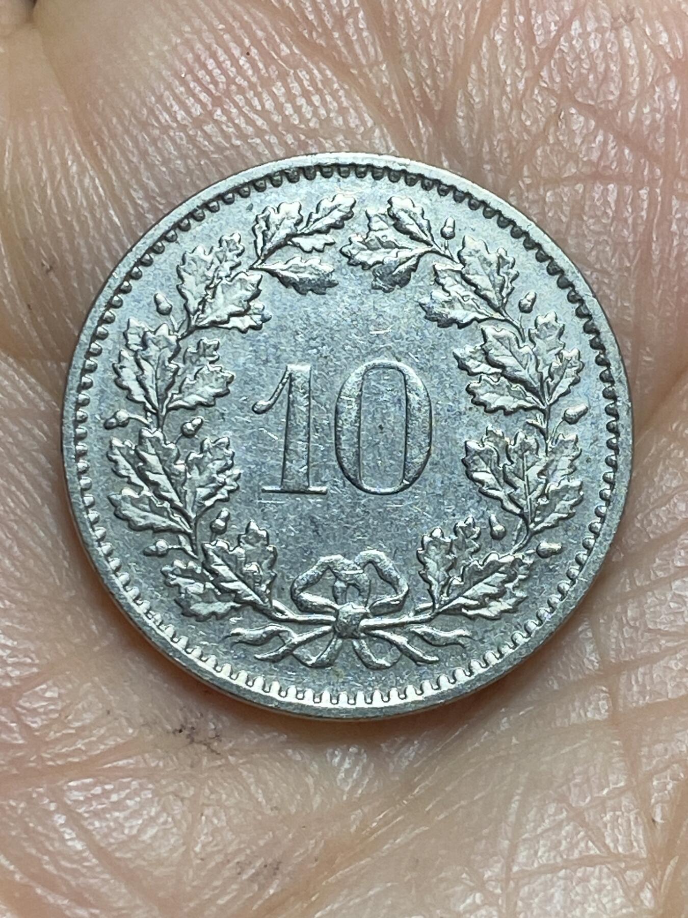 2026年第十三场(总第一百八十二场）外国好品散币场(免佣金) 瑞士🇨🇭1973年10分