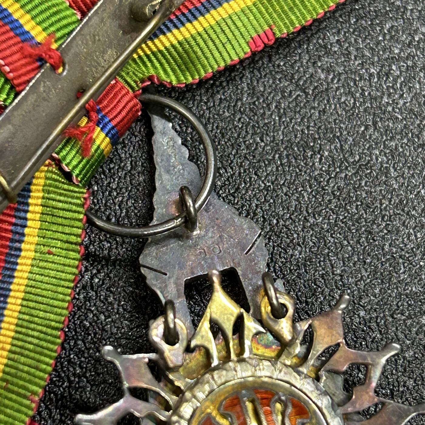 西秦中古拍卖第七十三期 泰国骑士级白象勋章 早期银制 有标