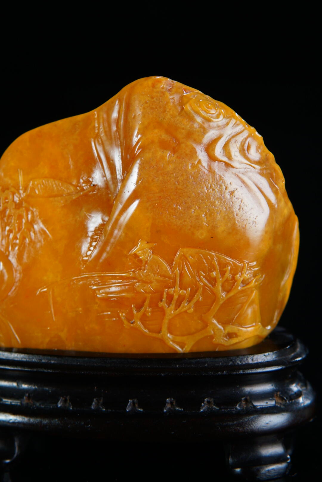 方寸藏珍·寿山田黄印章专场（一） 寿山田黄石《柳阴渔乐》摆件