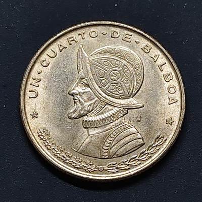 【全场包邮】纯粹捡漏拍496场-持续更新中 - 巴拿马1961年1/4巴波亚银币【24.25毫米6.25克90%】