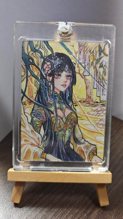 玉楼春卡牌第一期 - 手绘卡  美少女 画师南瓜子粥 