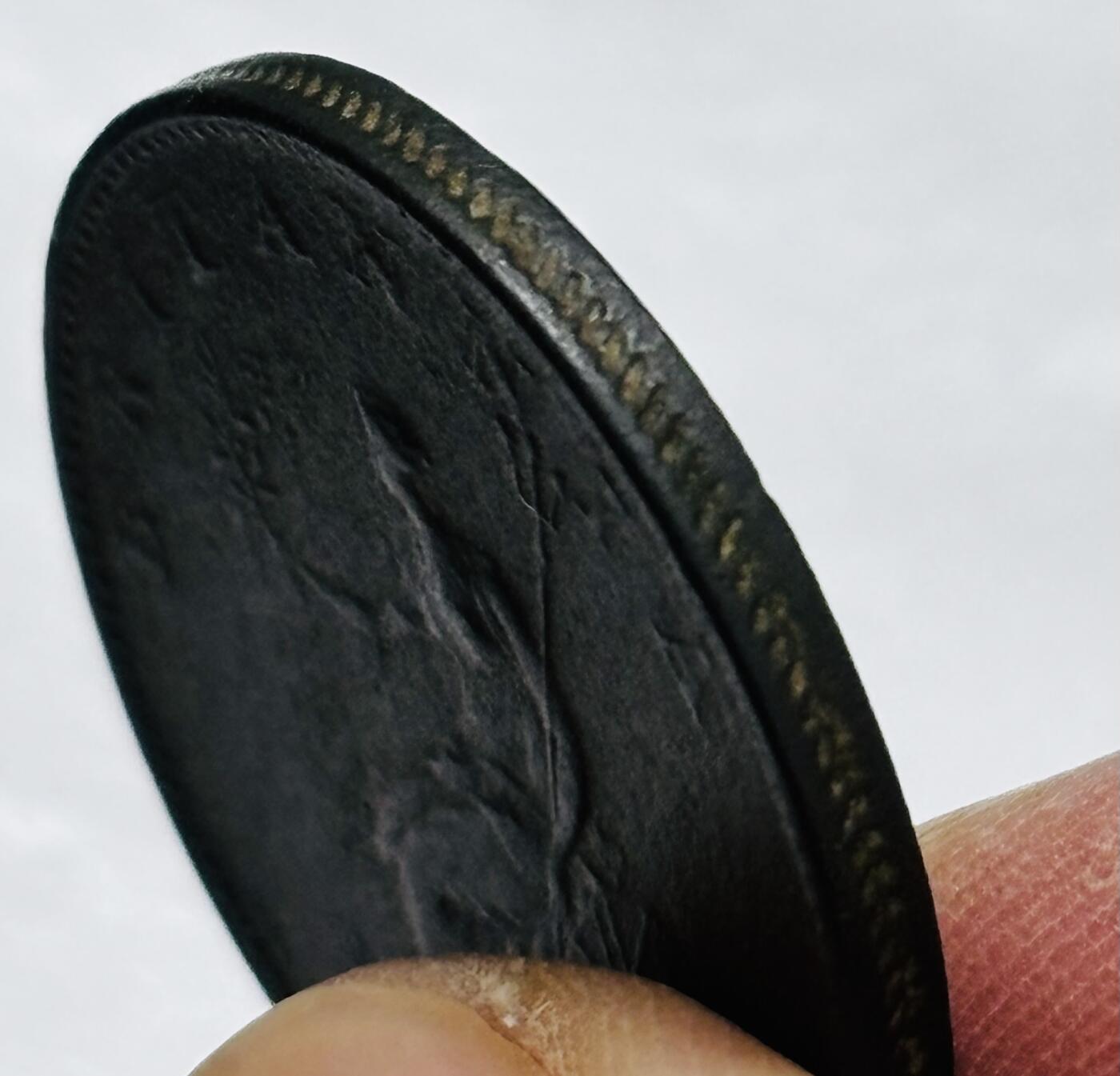 文馨钱币收藏 2026新年第四场（第 290 场）【长期接代拍品】 少见极美品 1896 年英国乔治三世小车轮半便士铜币，传世温润黑漆古包浆，细节完美