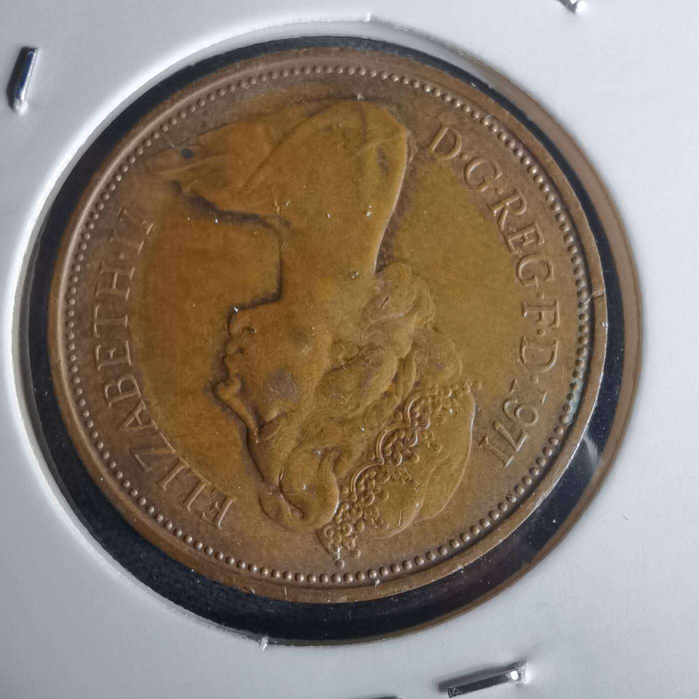 沼泽如烟--第971场 英国1971年2便士