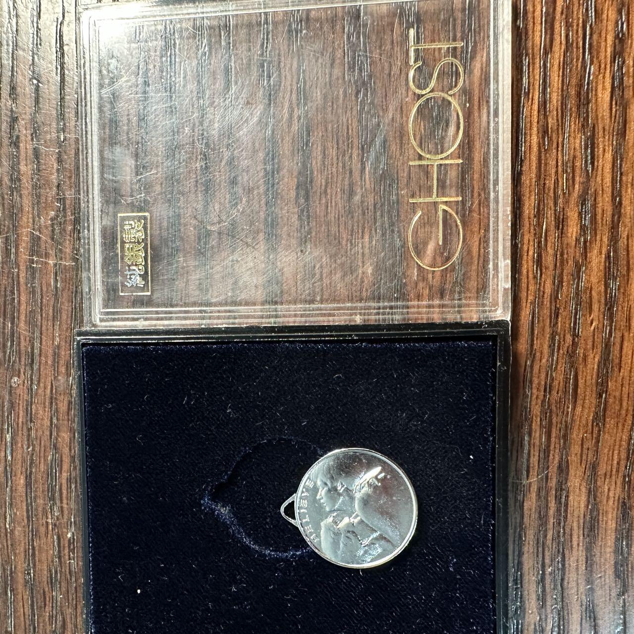 蒂克钱币-第55场 日本章 企业章拍卖 电影《人鬼情未了》（Ghost）在日本上映发行纯银纪念章 20mm 4.58g