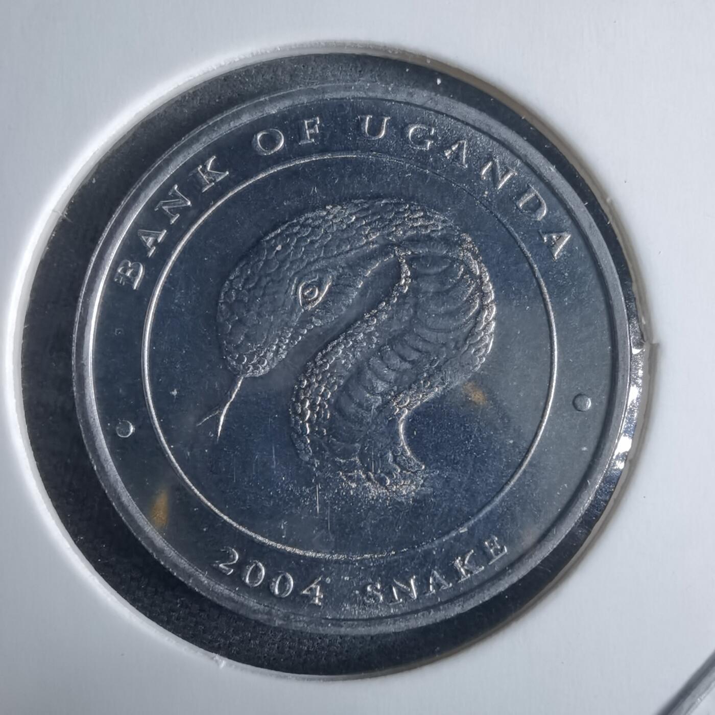 沼泽如烟--第970场 乌干达2004年100先令蛇