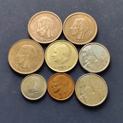 【全场包邮】纯粹捡漏拍496场-持续更新中 - 比利时各年份散币8枚一组