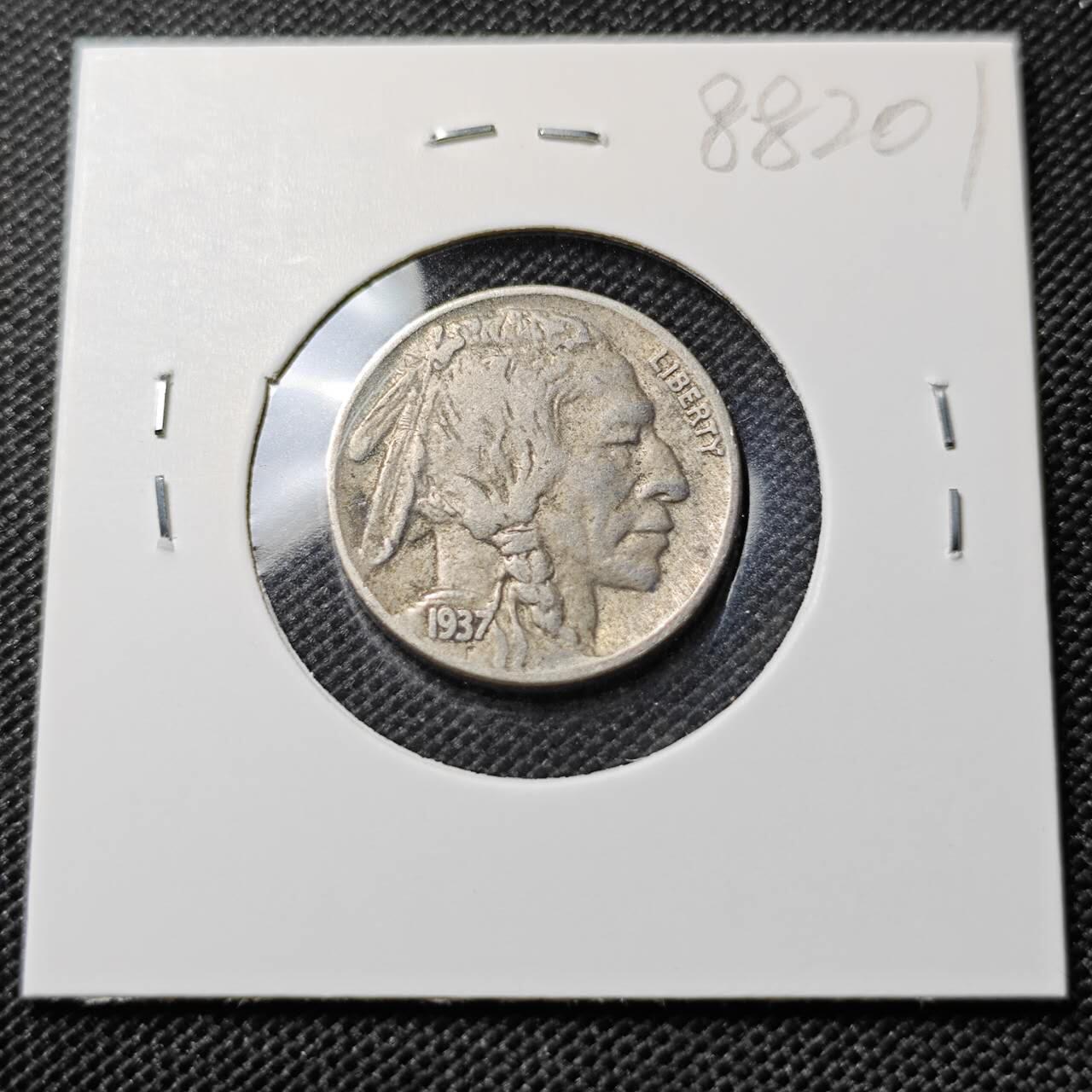 KK钱币收藏小铺  第388期  2月预留时间 周末发货  1937美国5分镍币 