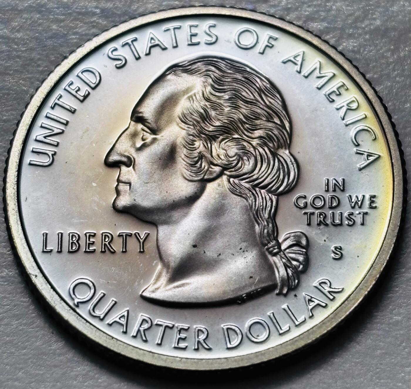 文馨钱币收藏 2026新年第四场（第 290 场）【长期接代拍品】 全新1999年美国新泽西州25美分精制币