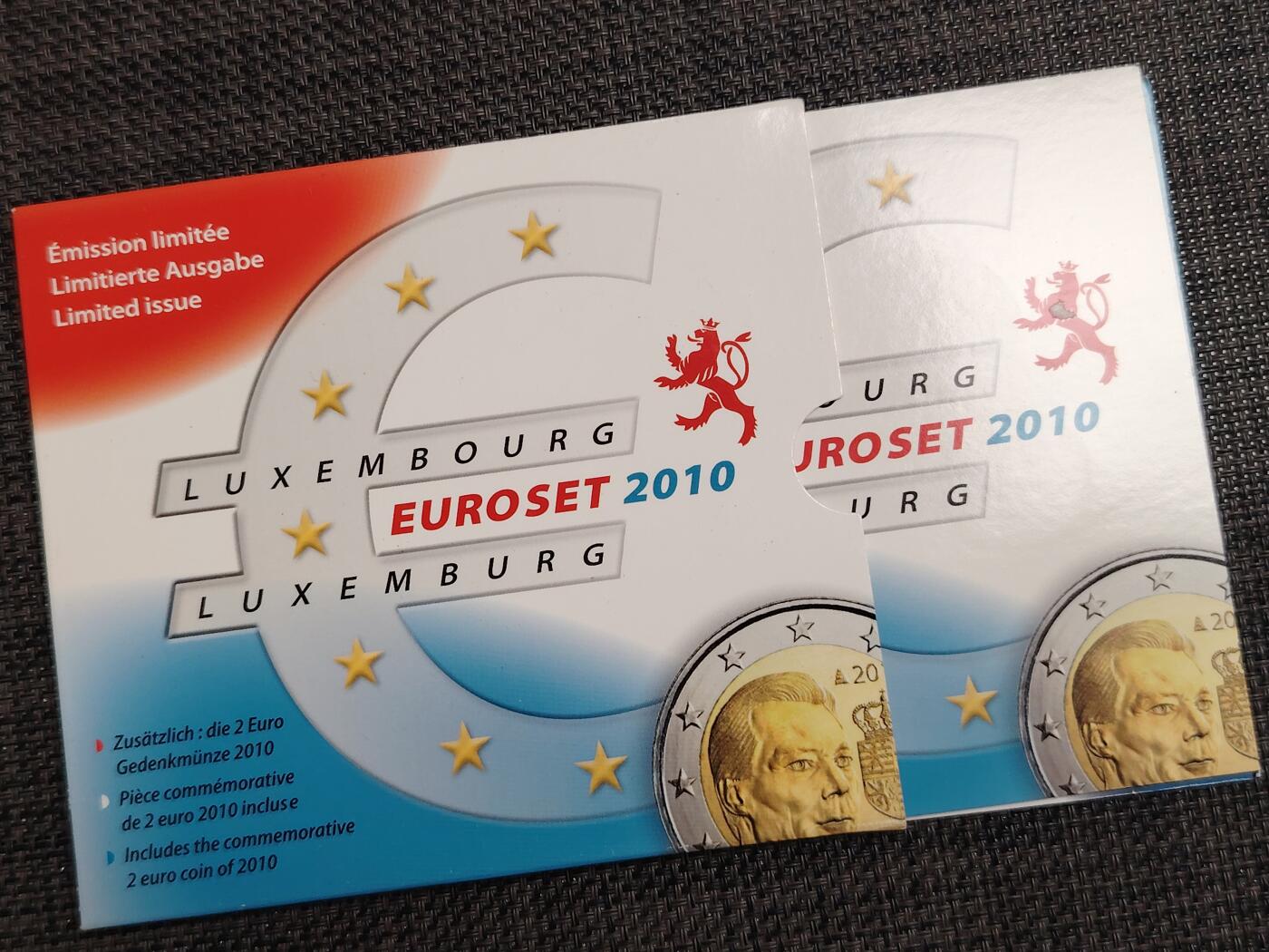 布加迪🐬～世界钱币(上海)🌾第 271 期 /  各国套币和散币 卢森堡🇱🇺 2010年 9枚套币