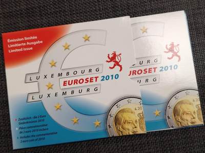 布加迪🐬～世界钱币(上海)🌾第 271 期 /  各国套币和散币 - 卢森堡🇱🇺 2010年 9枚套币