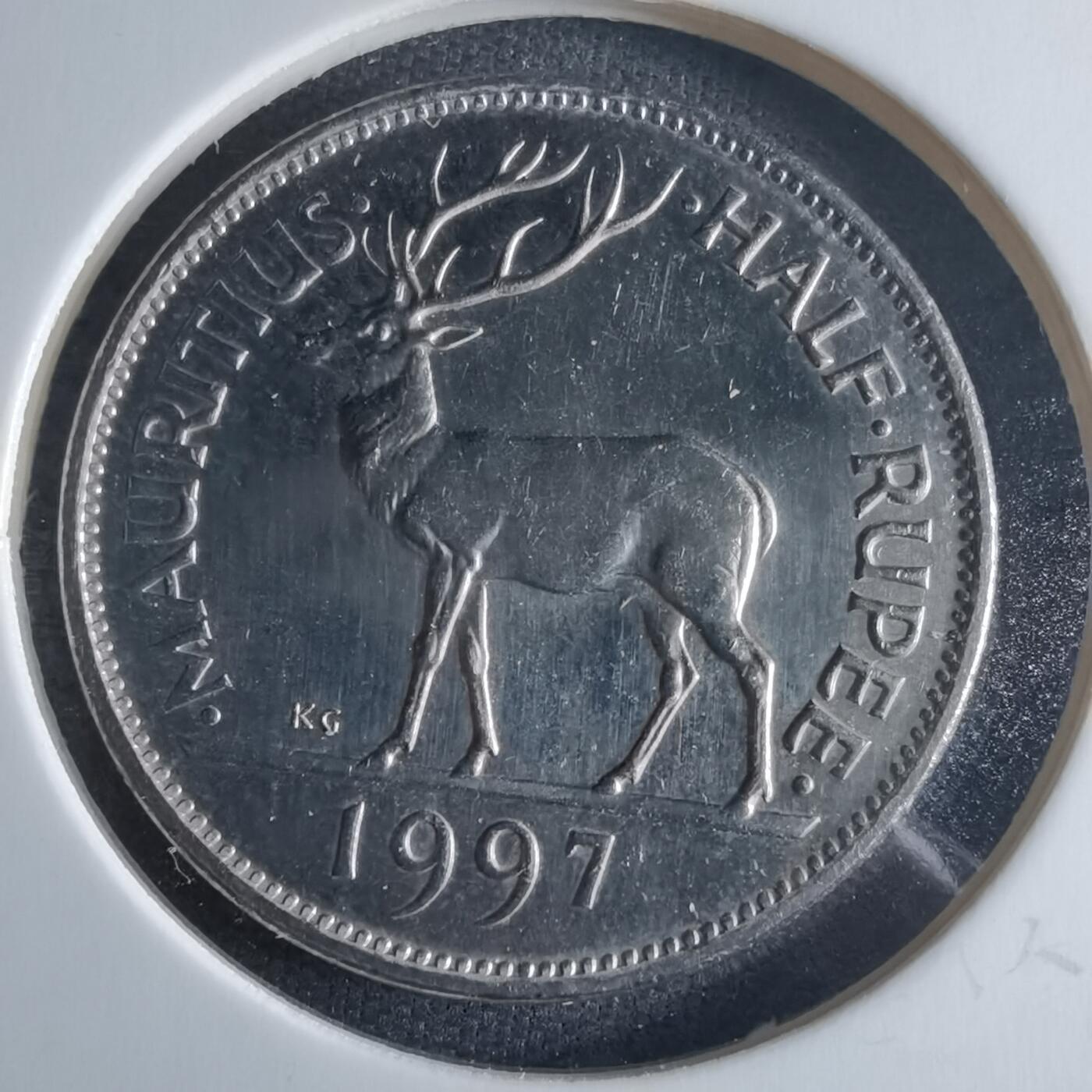 沼泽如烟--第970场 毛里求斯1997年半卢比