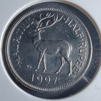 沼泽如烟--第970场 - 毛里求斯1997年半卢比