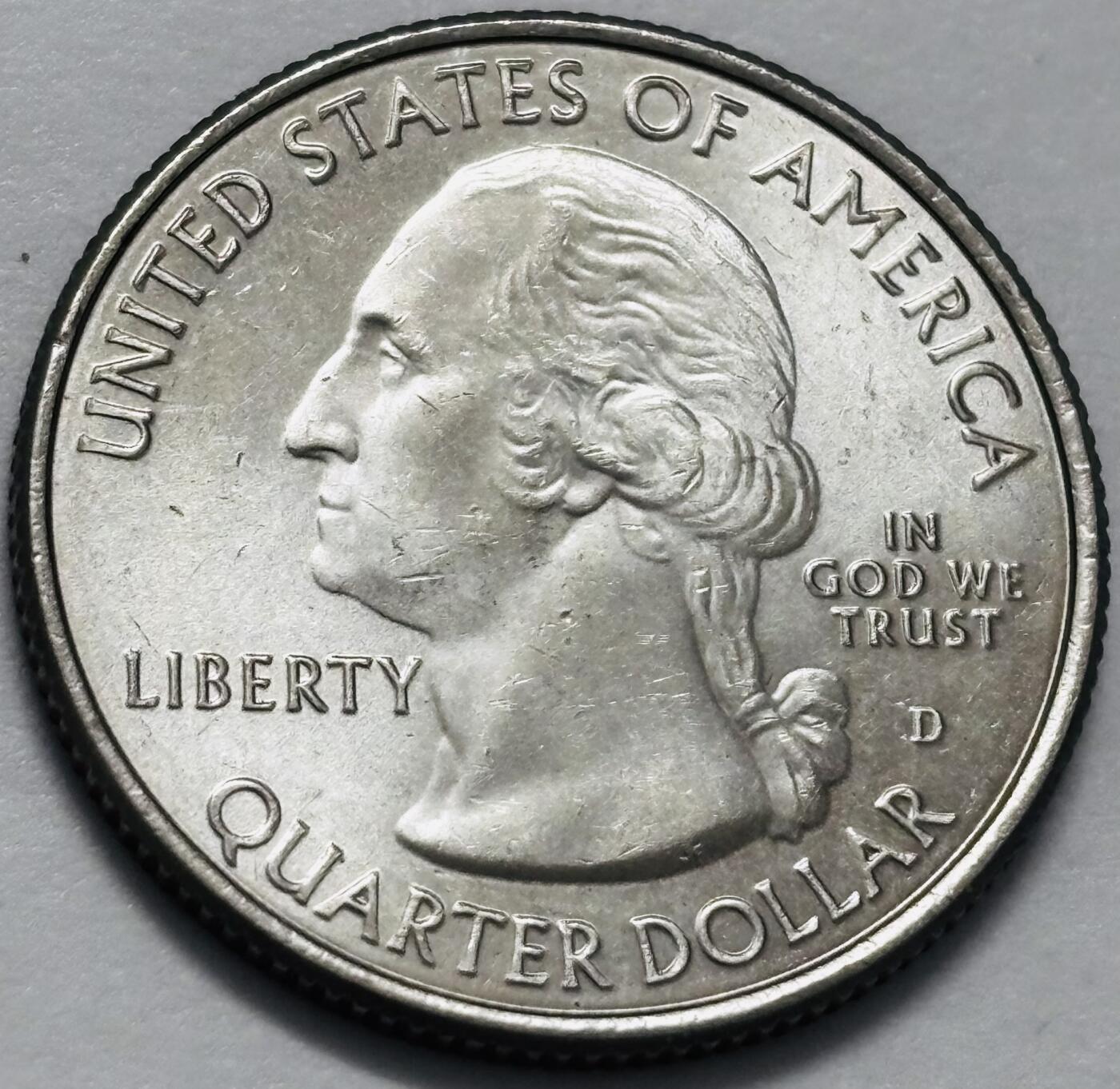 文馨钱币收藏 2026新年第四场（第 290 场）【长期接代拍品】 原光好品  2014年美国国家公园 25 美分 纪念币.第22枚.佛罗里达州的大沼泽地国家公园