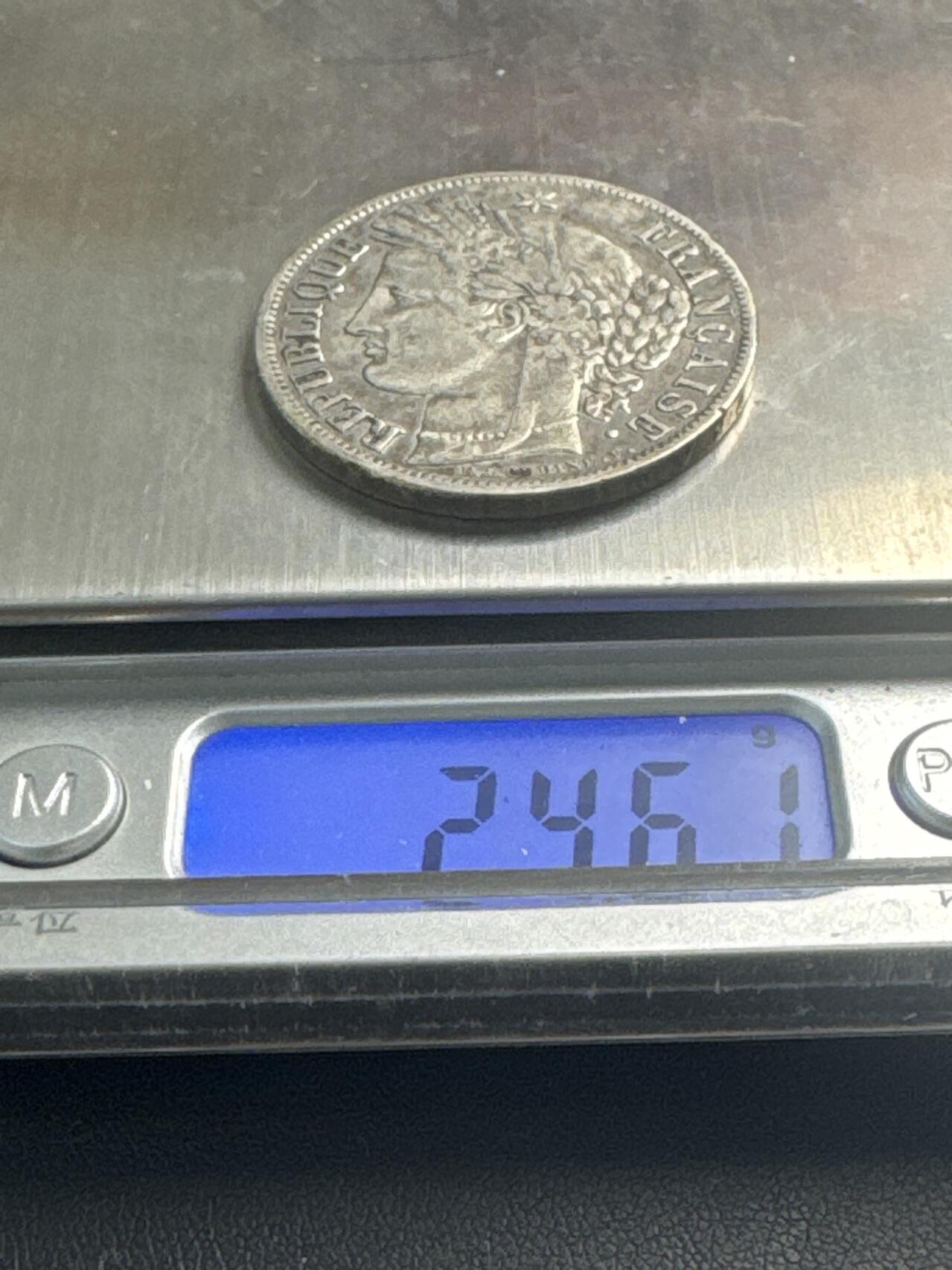 ❤️【币观天下】❤️ 第340期钱币拍卖- 2026.1.23周五晚上6点半场-长期征集拍品 法国1849年丰收女神5法郎银币25克900银