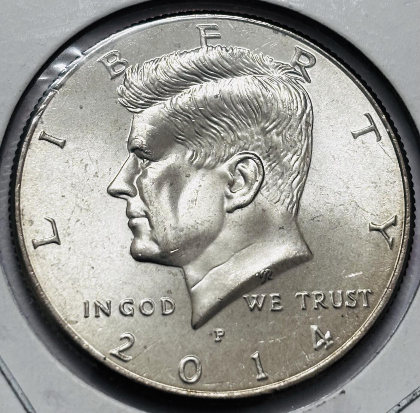 文馨钱币收藏 2026新年第四场（第 290 场）【长期接代拍品】 全新 2014 年美国肯尼迪半美元 P 版