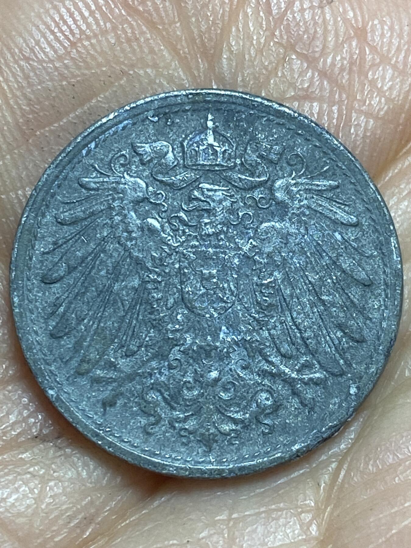 2026年第十三场(总第一百八十二场）外国好品散币场(免佣金) 德意志帝国1922年10芬尼锌币(德意志帝国到魏玛共和国过渡时期，关门年)