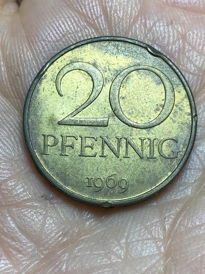 2026年第十三场(总第一百八十二场）外国好品散币场(免佣金) - 民主德国1969年20芬尼(首发年，无标版)