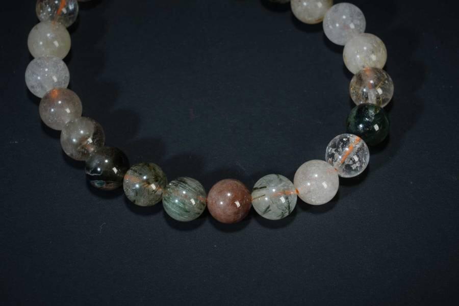 上海都达杂项专场五（全场包邮） 彩兔毛水晶手串87-293