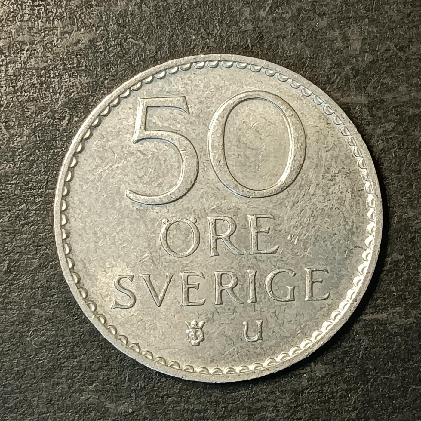 逸泉钱币2026A第五场A各国纸币沙俄散币纪念币系列A702-882 872 瑞典50欧尔硬币