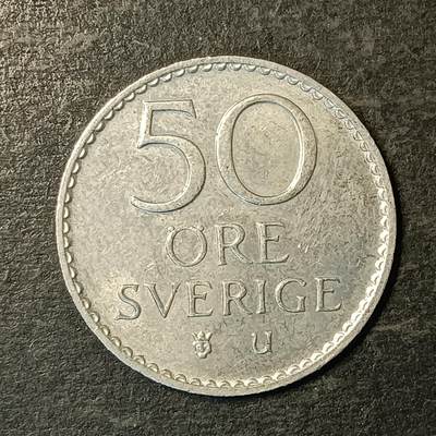 逸泉钱币2026A第五场A各国纸币沙俄散币纪念币系列A702-882 - 872 瑞典50欧尔硬币